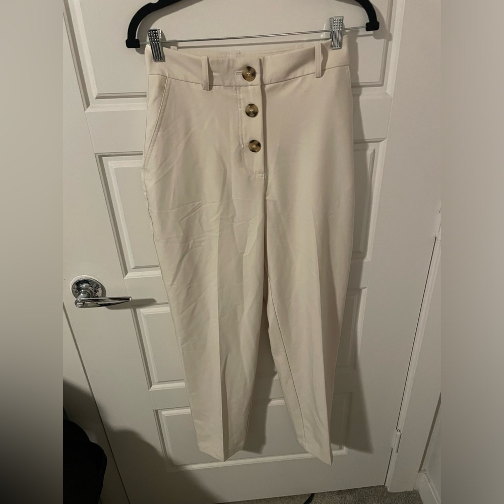 Zara High Waisted Button Pants